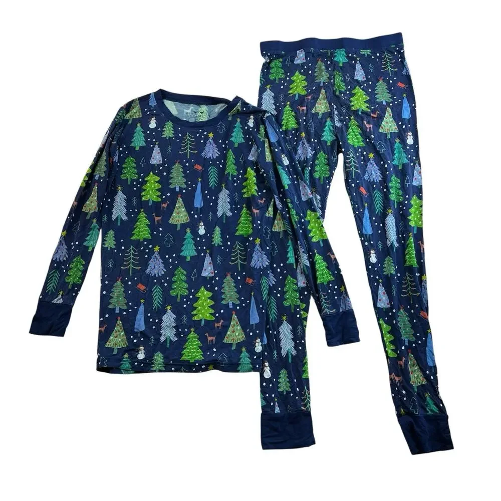 Little Sleepies‎ 12 / 14 Merry & Bright Pajamas Holiday Bamboo Limited Edition